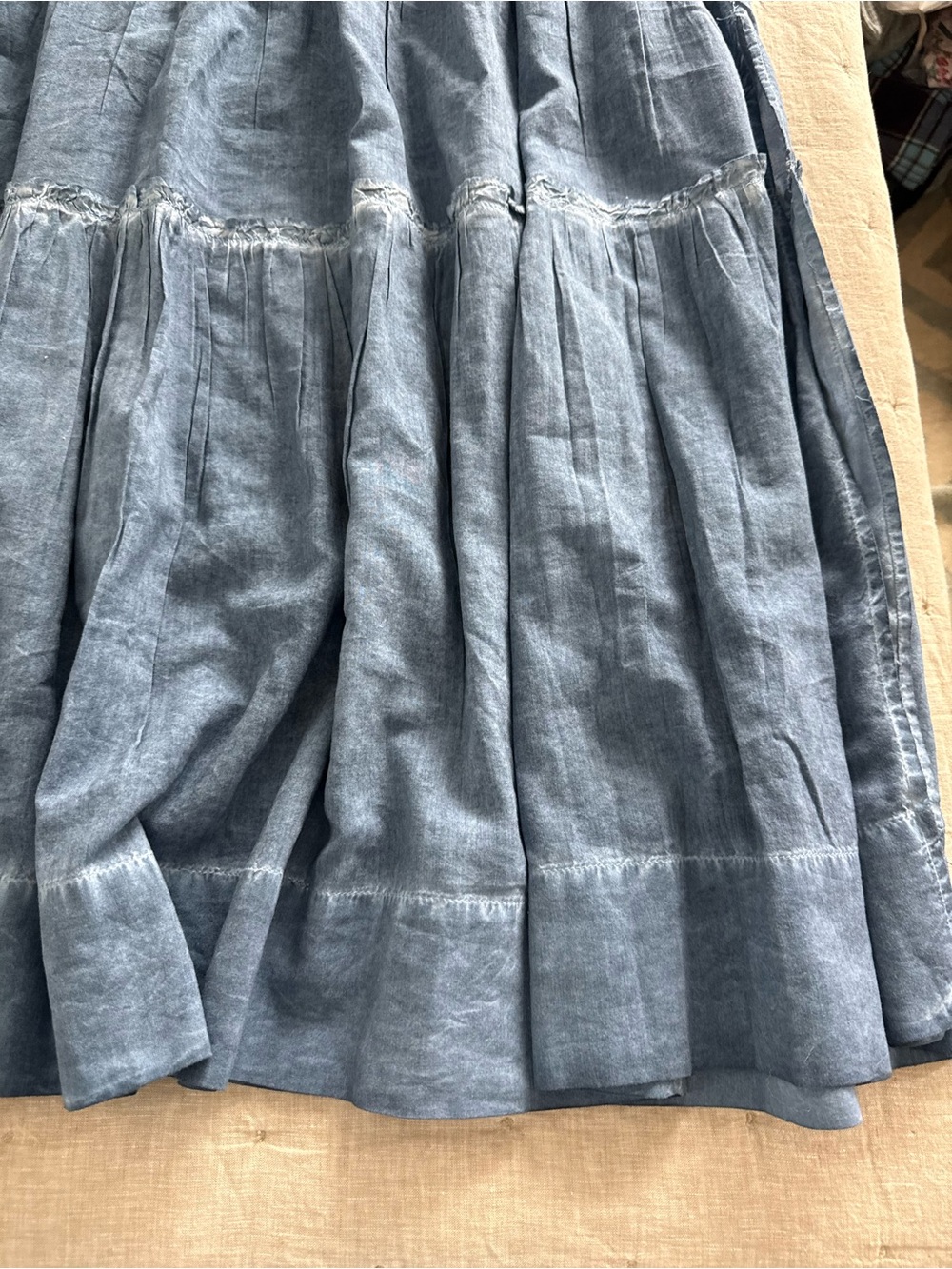 CHANGE OF SCENERY charlie maxi skirt in stonewash Size M/L - Picture 4 of 11
